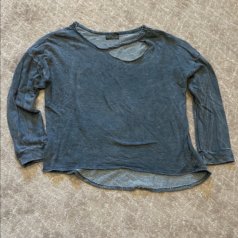 Charcoal Long Sleeve Tee